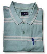 Men’s Stripe Polo T- Shirt - Image 3