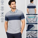 Men’s Stripe Polo T- Shirt