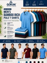 Men Bamboo Rich Polo T-Shirt | Soft & Breathable | 200 GSM