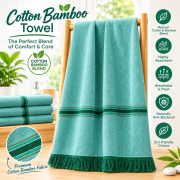 Cotton,Bamboo Plain Towel 250 GSM - Image 3
