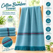 Cotton,Bamboo Plain Towel 250 GSM - Image 6