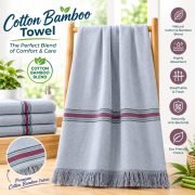 Cotton,Bamboo Plain Towel 250 GSM - Image 9