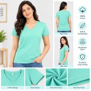 Ladies Top Plain Short Sleeve - Image 11