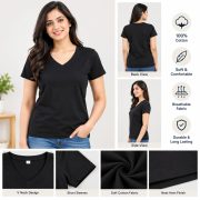 Ladies Top Plain Short Sleeve - Image 6