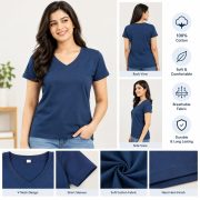 Ladies Top Plain Short Sleeve - Image 5