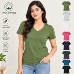 Ladies Top Plain Short Sleeve