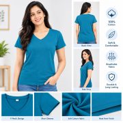 Ladies Top Plain Short Sleeve - Image 8