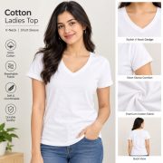 Ladies Top Plain Short Sleeve - Image 16