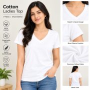 Ladies Top Plain Short Sleeve - Image 15