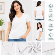 Ladies Top Plain Short Sleeve - Image 10