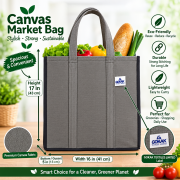High-Quality Canvas Market Bag- 01 - Image 3