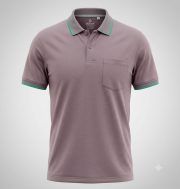 Men’s Stripe Polo T- Shirt - Image 3