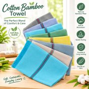 Cotton,Bamboo Plain Towel 250 GSM