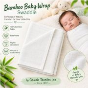 100% Bamboo Baby Wrap Swaddle – Ultra Soft & Gentle - Image 7