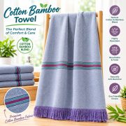 Cotton,Bamboo Plain Towel 250 GSM - Image 5