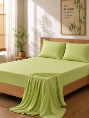100% Bamboo Bed Sheet with Pillow Cover - Image 4