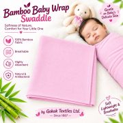 100% Bamboo Baby Wrap Swaddle – Ultra Soft & Gentle - Image 9