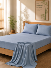 100% Bamboo Bed Sheet with Pillow Cover - Image 9