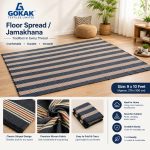 Premium Stripper Jamakhan / Floor Spread – 9 × 10 Feet