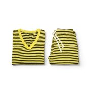 Women's Striper Cotton Top& Bottom Sets - Image 3