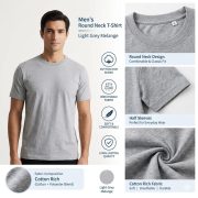 Men's  Cotton Round Neck T-Shirt - Image 9