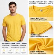 Men's  Cotton Round Neck T-Shirt - Image 12