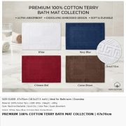 Premium 100% Cotton Terry Bath Mat –Soft, Absorbent & Durable - Image 12