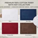 Premium 100% Cotton Terry Bath Mat –Soft, Absorbent & Durable