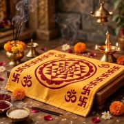 Pooja Napkin  100% Cotton Terry – 38 × 62 cm