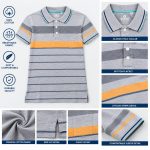 Men’s Stripe Polo T- Shirt
