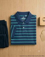 Men’s Stripe Polo T- Shirt - Image 5