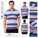 Men’s Stripe Polo T- Shirt