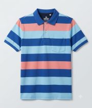 Men’s Stripe Polo T- Shirt - Image 5
