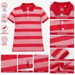 Men’s Stripe Polo T- Shirt