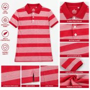 Men’s Stripe Polo T- Shirt
