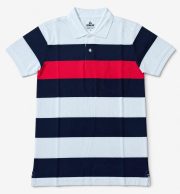 Men's 100% Cotton Striped Polo T-Shirt - Image 4