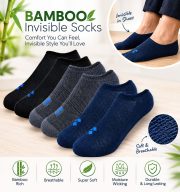 100% Bamboo Invisible Socks