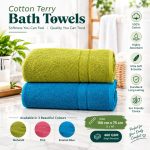 Premium 100% Cotton Terry Bath Towel – 450 GSM